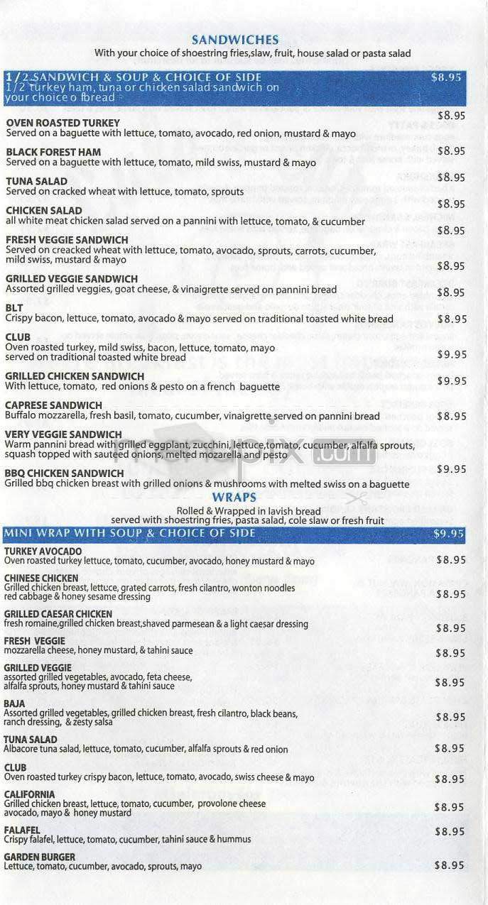 Lulu's Cafe - Los Angeles, CA menu_pic