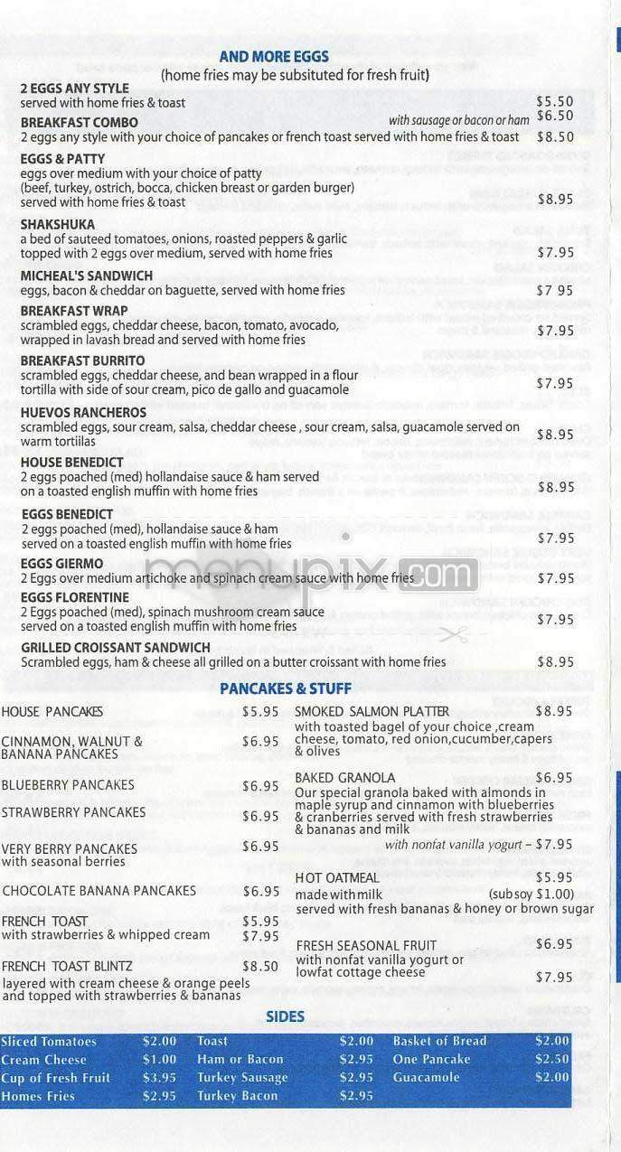 Lulu's Cafe - Los Angeles, CA menu_pic