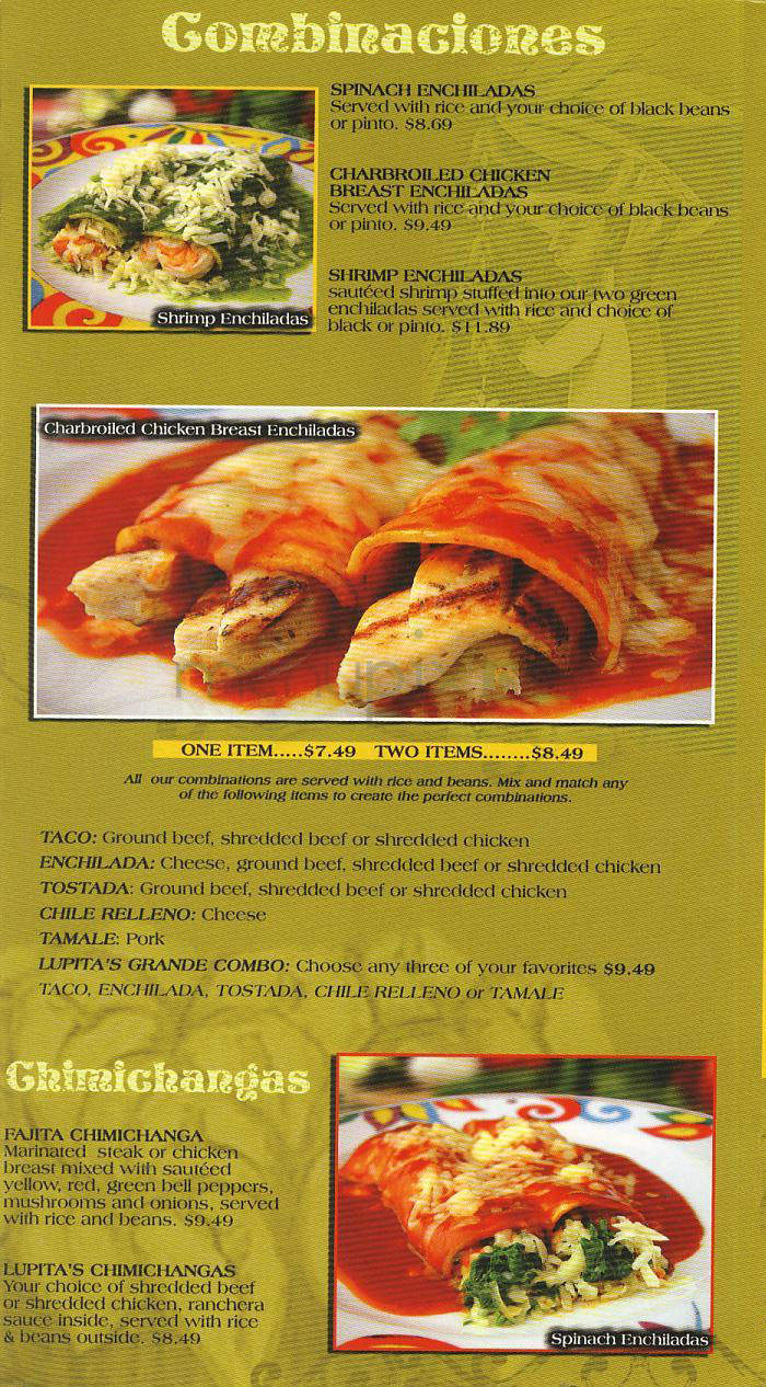 Lupita's Restaurant - Frankfort, IL menu_pic
