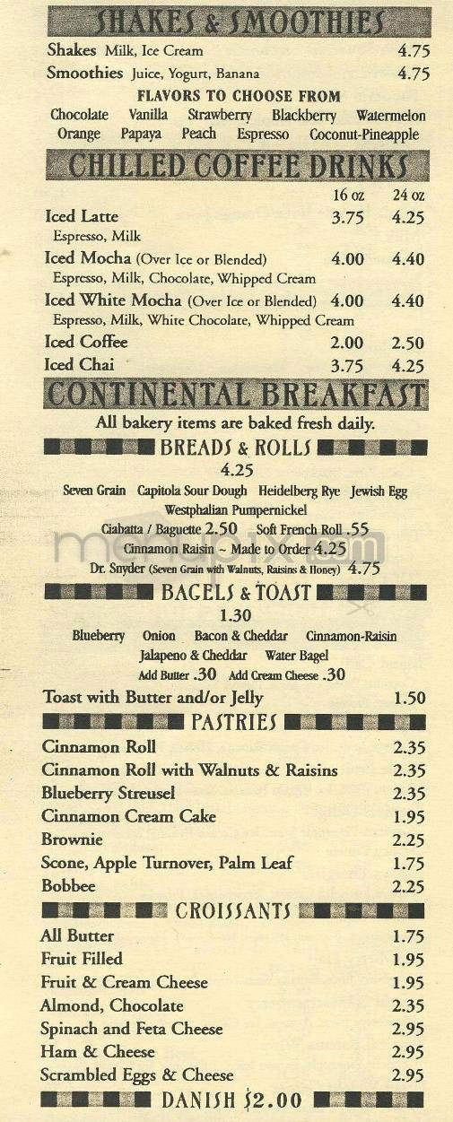 Lovebirds Cafe & Bakery - Pasadena, CA menu_pic