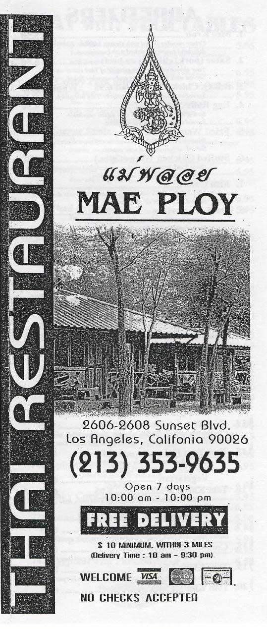 Mae Ploy - Los Angeles, CA menu_pic