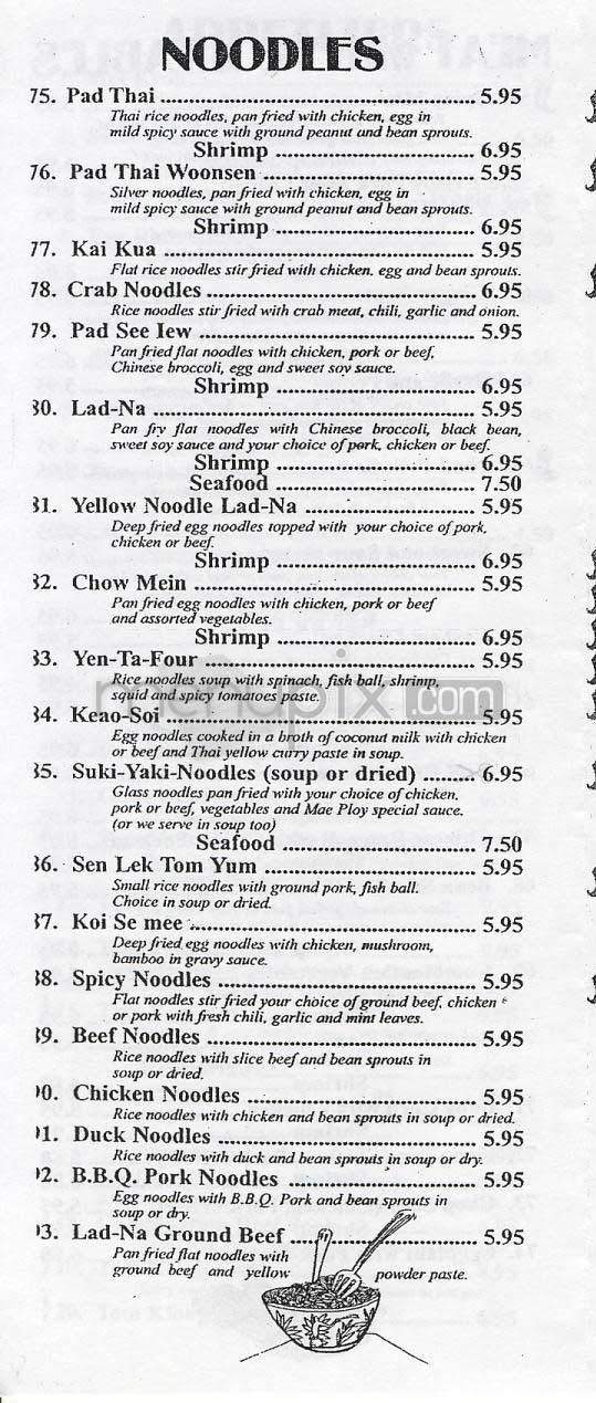 Mae Ploy - Los Angeles, CA menu_pic