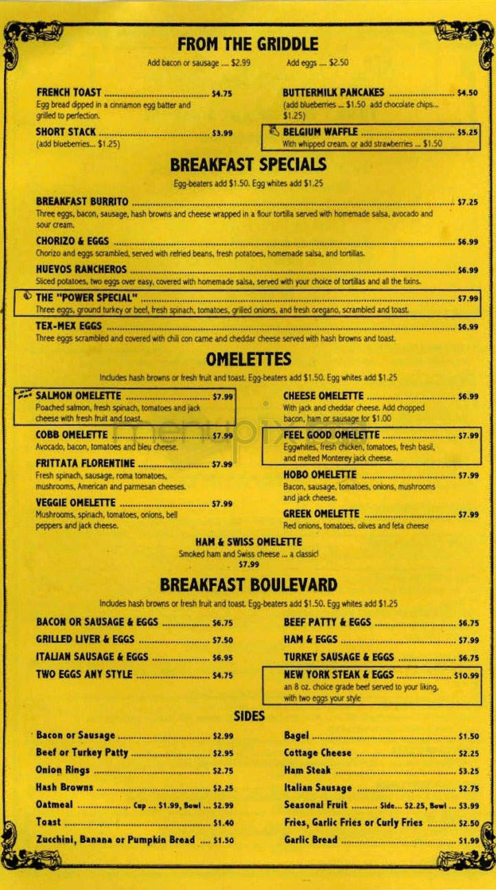 The Magnolia Grille - North Hollywood, CA menu_pic