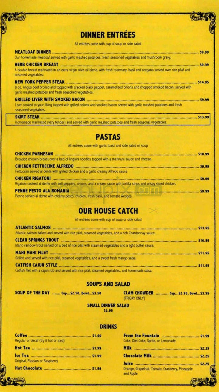 The Magnolia Grille - North Hollywood, CA menu_pic