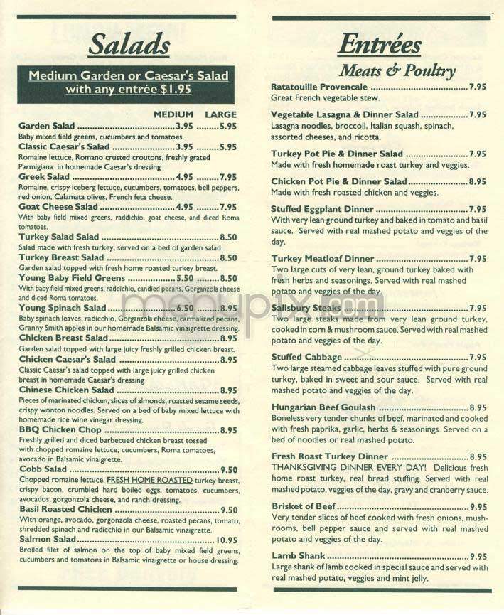 Main Course - Los Angeles, CA menu_pic