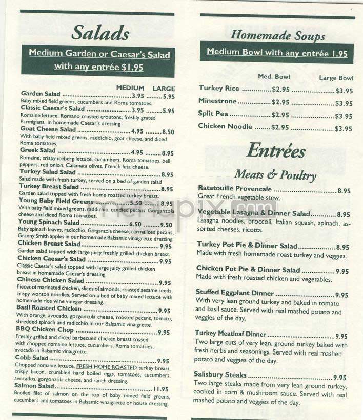 Main Course - Los Angeles, CA menu_pic