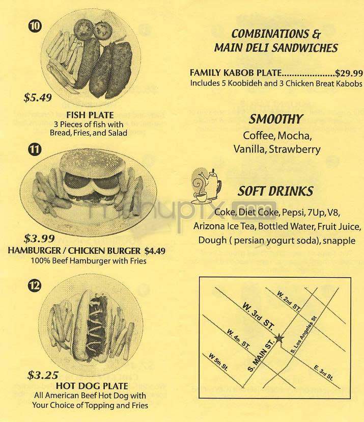Main Deli - Los Angeles, CA menu_pic