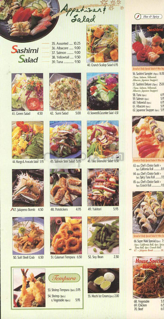 Maki Yaki - El Segundo, CA menu_pic