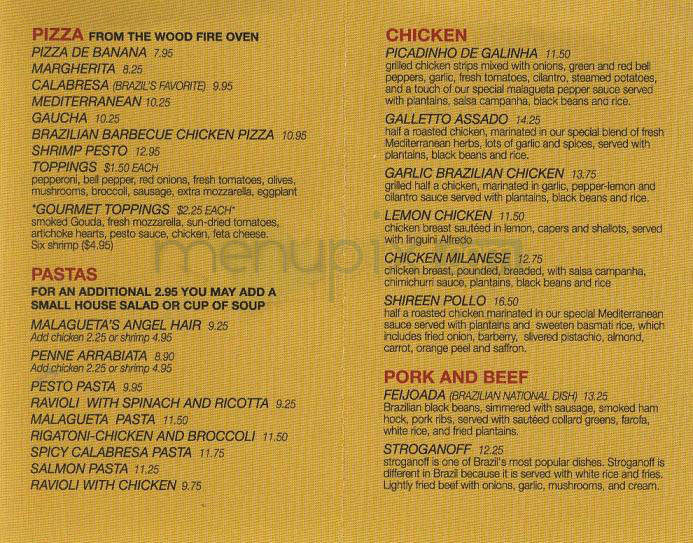 Malagueta - Pasadena, CA menu_pic