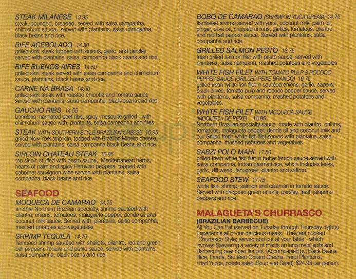 Malagueta - Pasadena, CA menu_pic