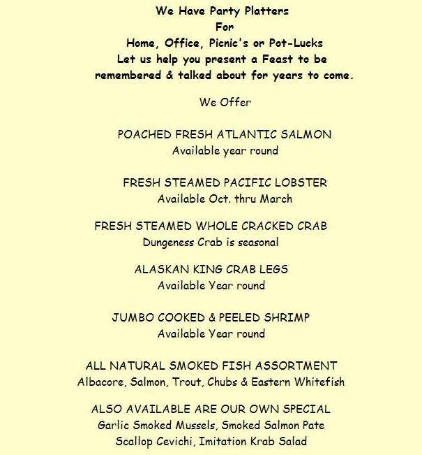 Malibu Seafood - Malibu, CA menu_pic