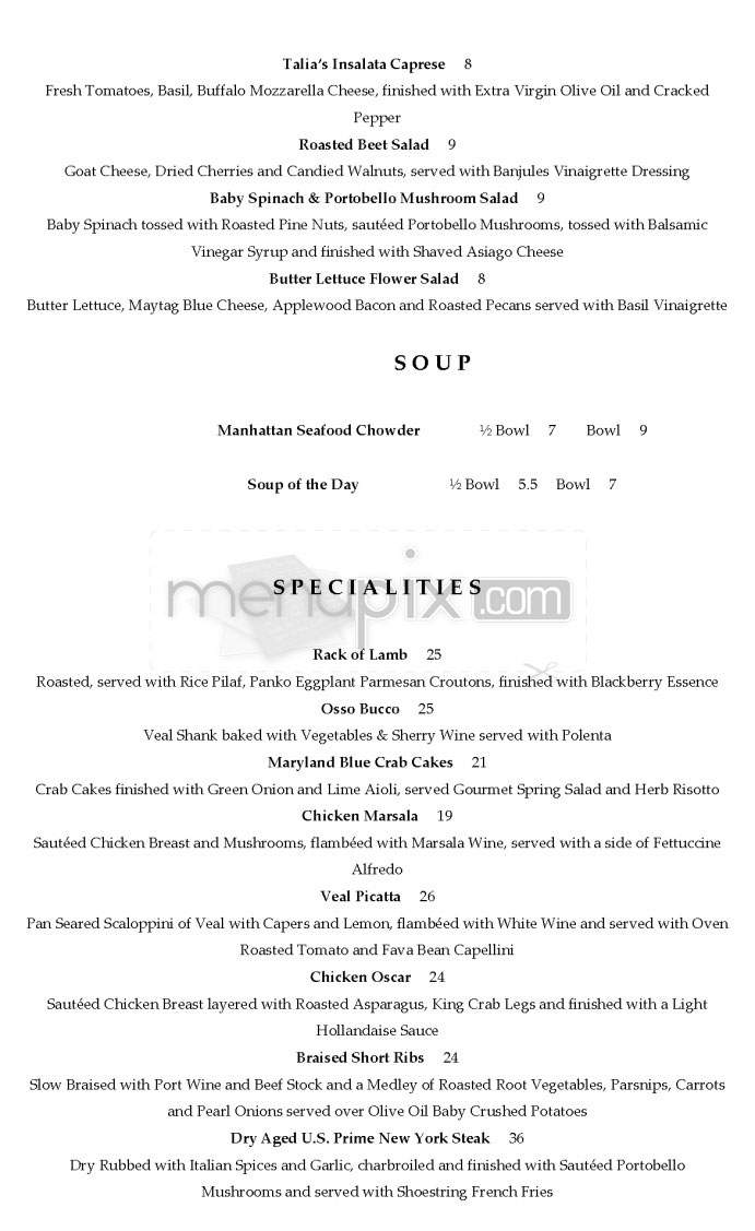 Mangiamo Restaurant - Manhattan Beach, CA menu_pic