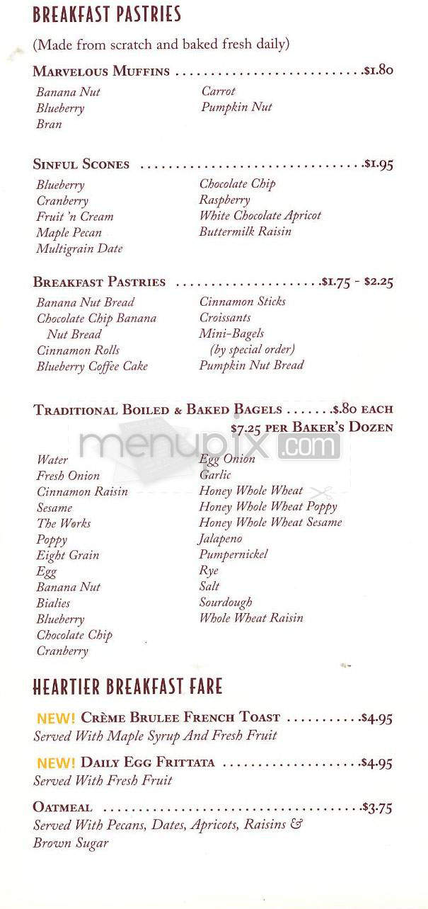 Manhattan Bread & Bagel - Manhattan Beach, CA menu_pic