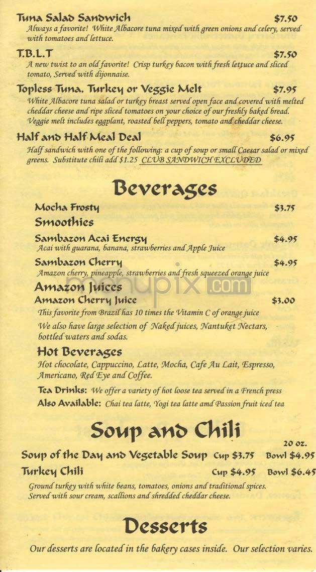 Mani's - Los Angeles, CA menu_pic