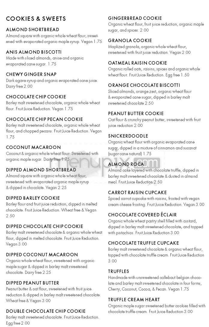 Mani's Bakery Cafe - Santa Monica, CA menu_pic
