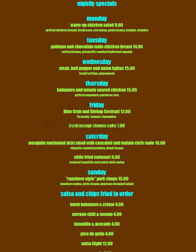 Malo - Los Angeles, CA menu_pic