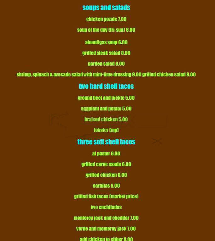 Malo - Los Angeles, CA menu_pic