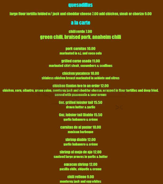 Malo - Los Angeles, CA menu_pic