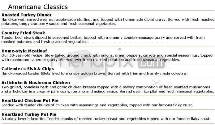 Marie Callender's - Toluca Lake, CA menu_pic