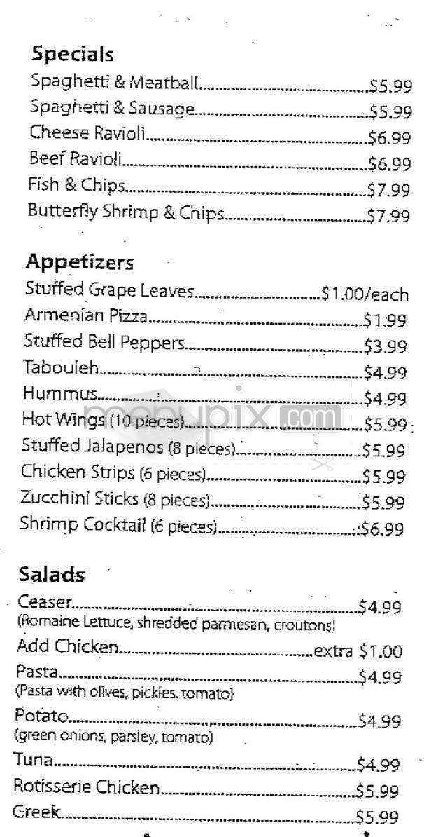 Mariner's Bistro - Marina Del Rey, CA menu_pic