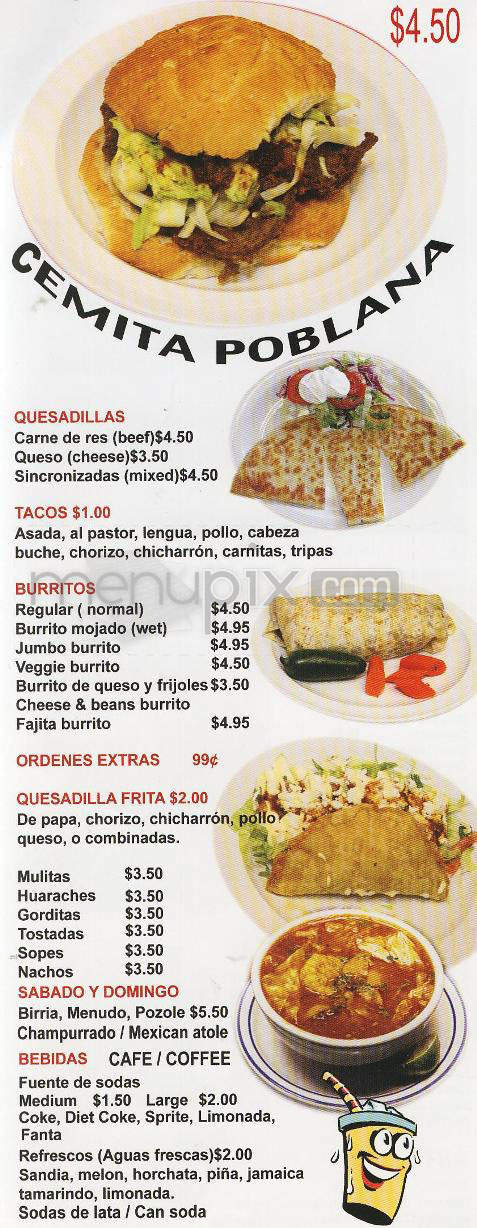 Maritsa's Restaurant - Pasadena, CA menu_pic