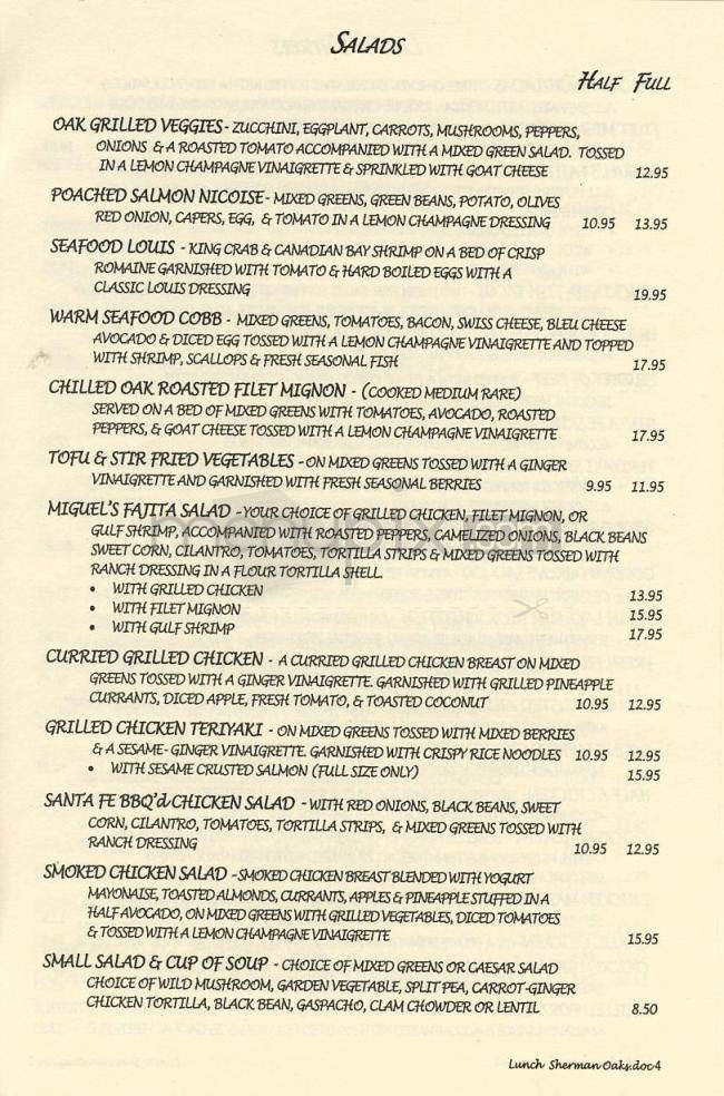 Marmalade Cafe - Sherman Oaks, CA menu_pic
