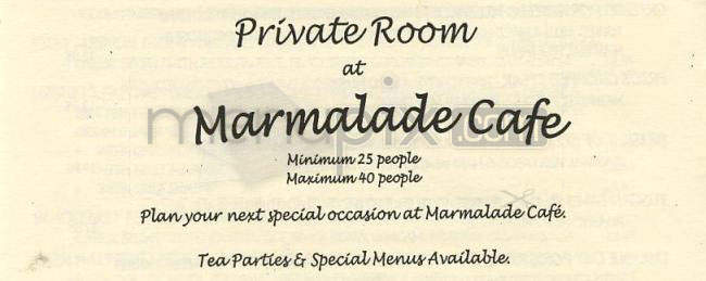 Marmalade Cafe - Sherman Oaks, CA menu_pic