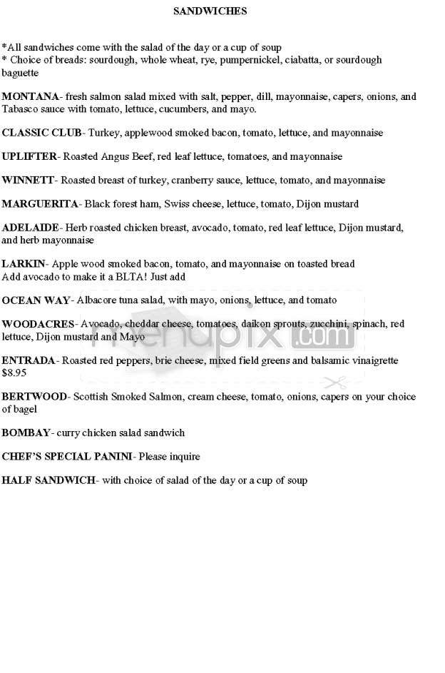 Marmalade Cafe - Santa Monica, CA menu_pic