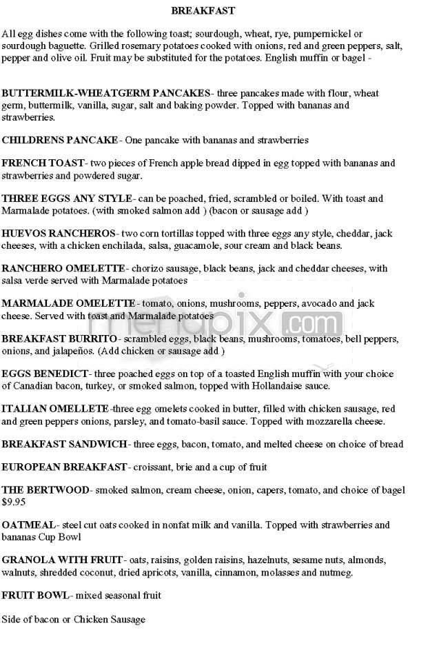 Marmalade Cafe - Santa Monica, CA menu_pic