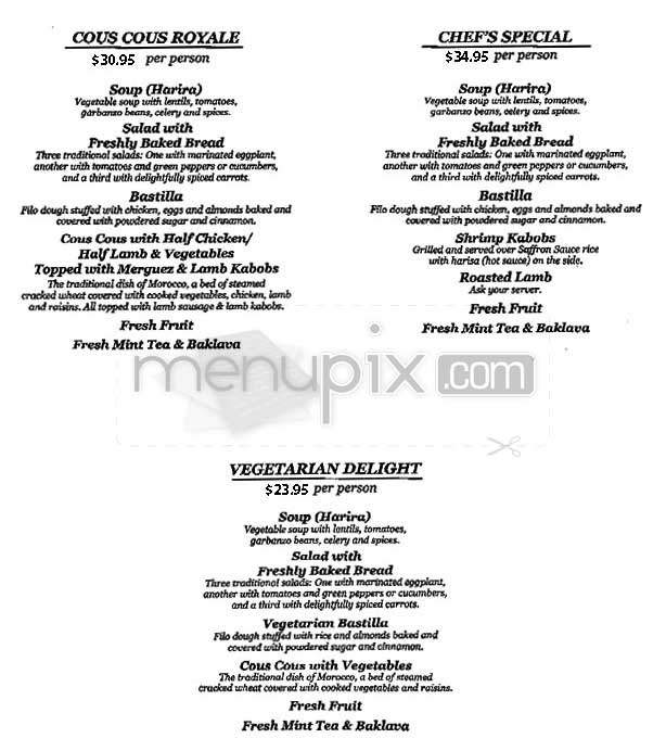 Marrakesh - Studio City, CA menu_pic