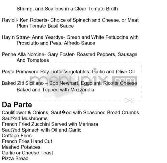 Matteo's - Los Angeles, CA menu_pic