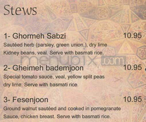 Maykadeh - Encino, CA menu_pic