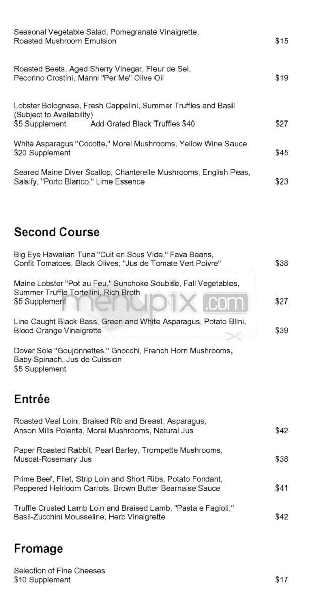 Melisse - Santa Monica, CA menu_pic
