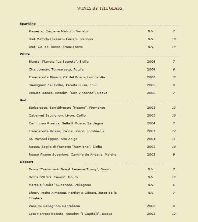 Melograno - Los Angeles, CA menu_pic