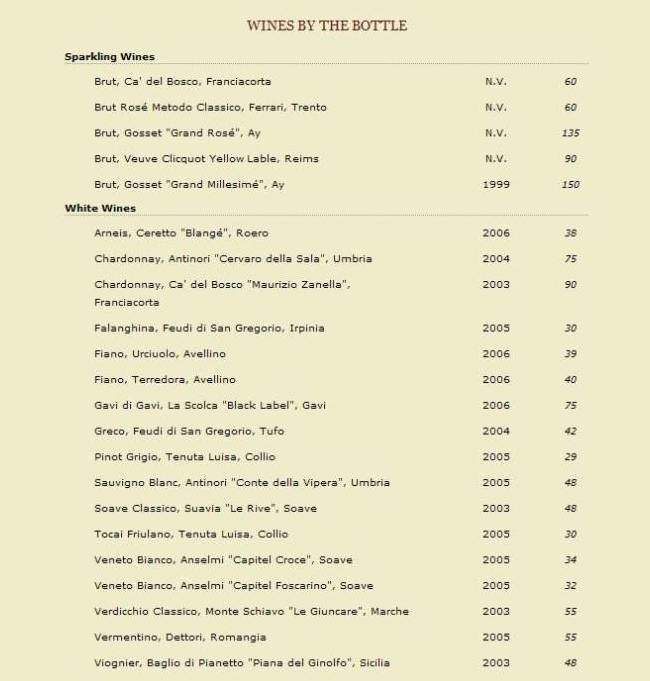 Melograno - Los Angeles, CA menu_pic