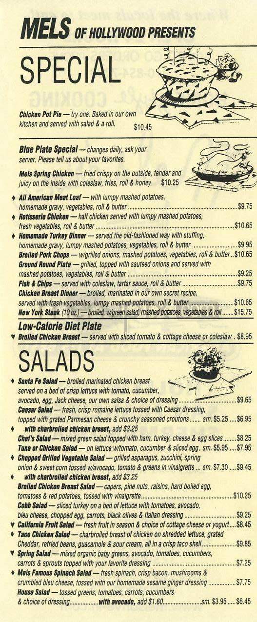 Mel's Drive-In - West Hollywood, CA menu_pic