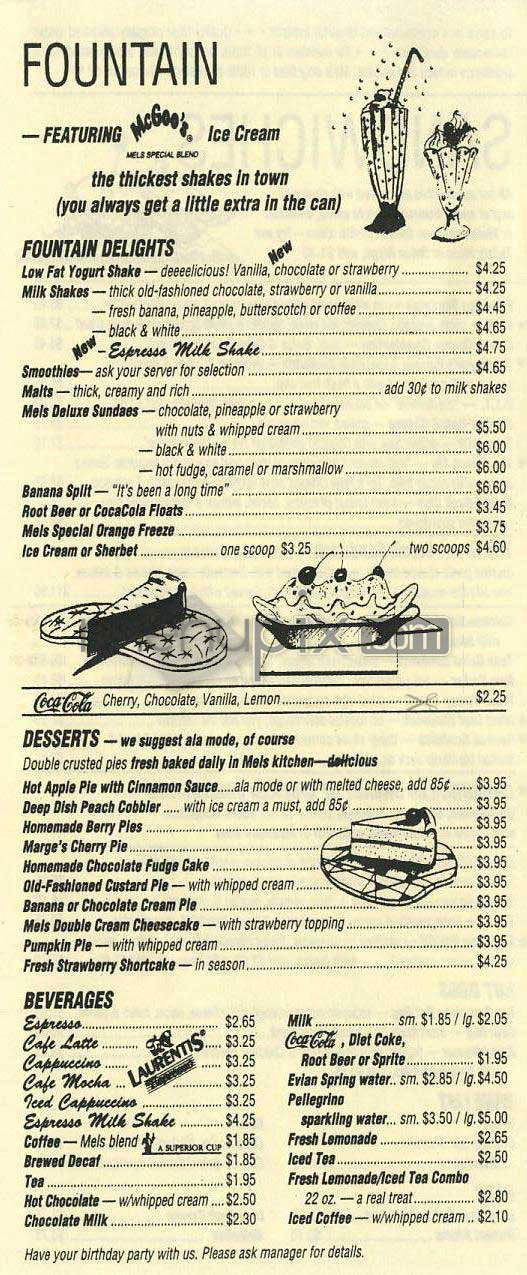 Mel's Drive-In - Sherman Oaks, CA menu_pic