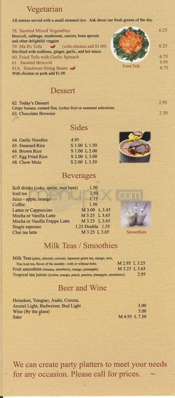 Mianu Bistro - Bobo's China Bistro - Hermosa Beach, CA menu_pic