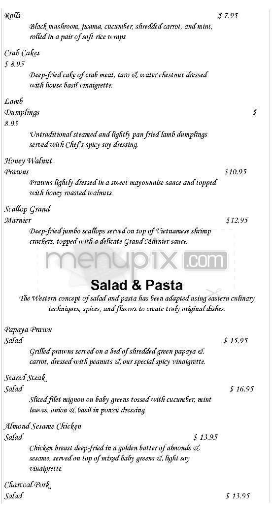 Michella Bistro - Los Angeles, CA menu_pic