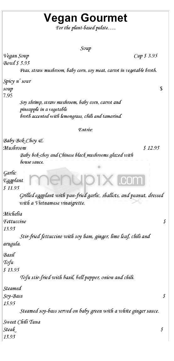Michella Bistro - Los Angeles, CA menu_pic