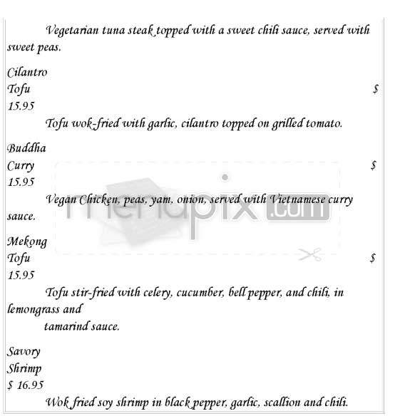 Michella Bistro - Los Angeles, CA menu_pic