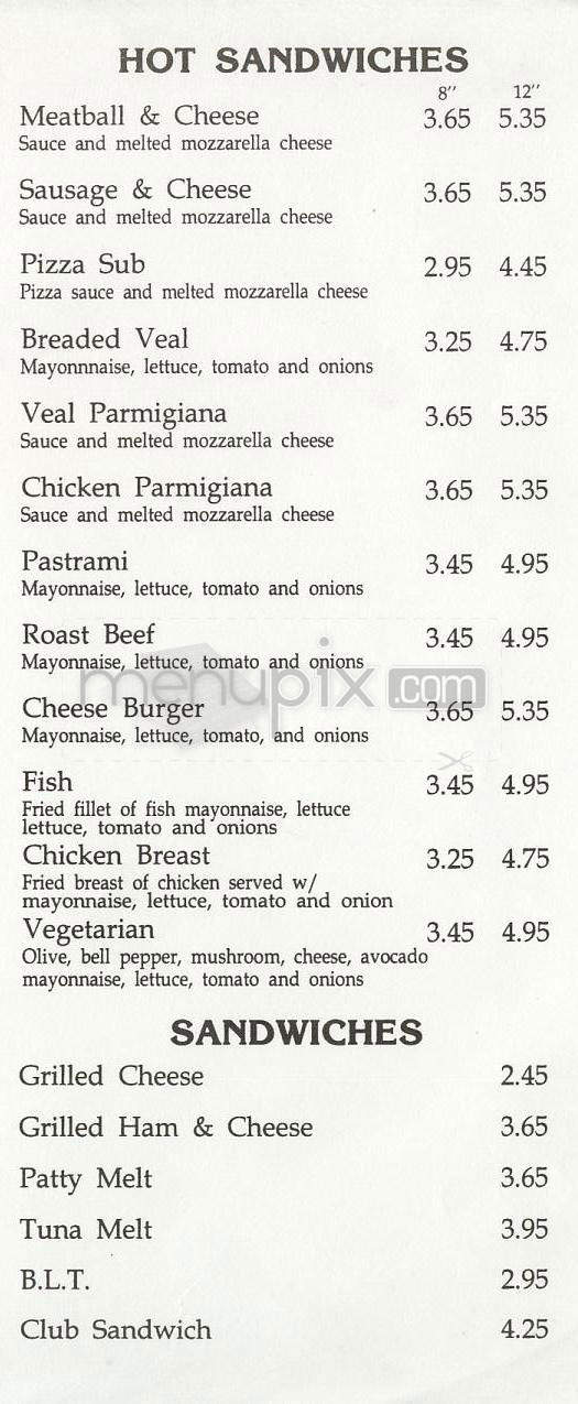 Mick's Sub Shop - Tarzana, CA menu_pic