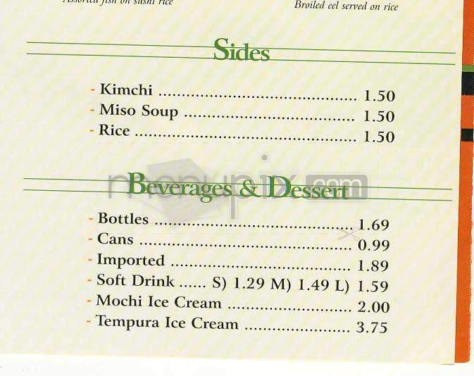 Mika - Los Angeles, CA menu_pic