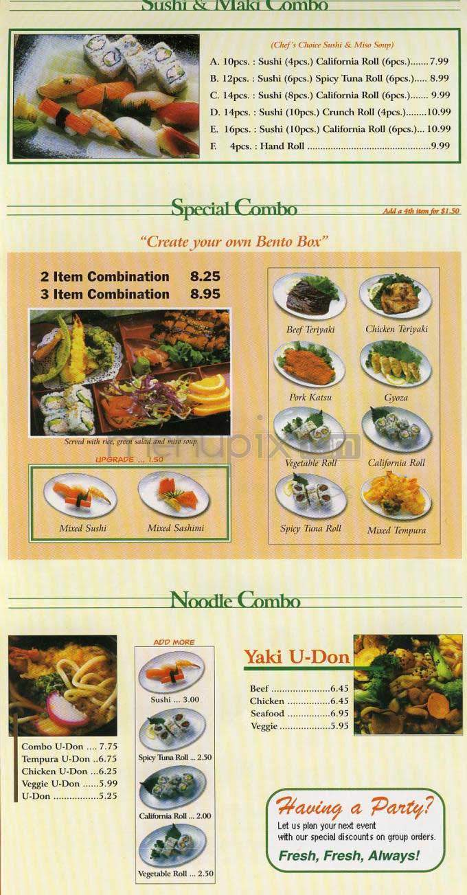 Mika - Los Angeles, CA menu_pic