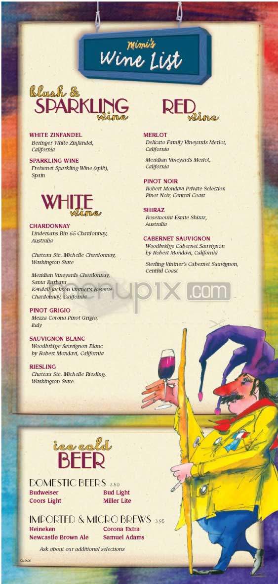 Mimi's Bistro & Bakery - Chatsworth, CA menu_pic