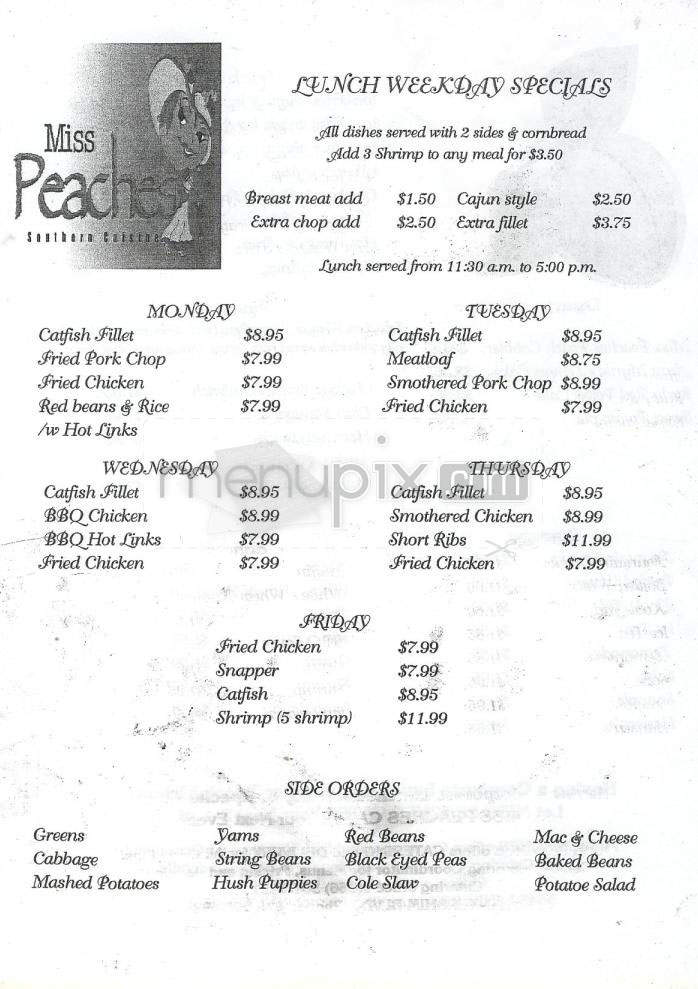 Miss Peaches - North Hollywood, CA menu_pic