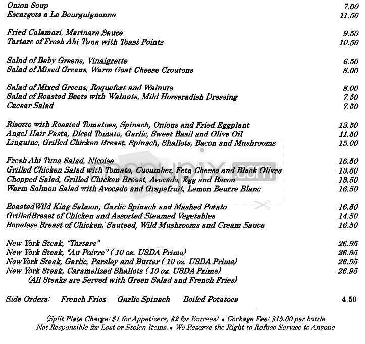 Mistral - Sherman Oaks, CA menu_pic