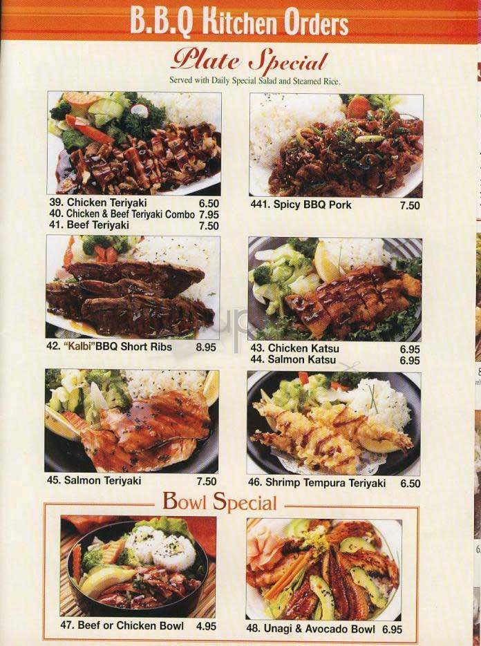 Miyako - Los Angeles, CA menu_pic