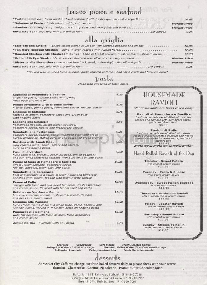 Market City Caffe - Burbank, CA menu_pic