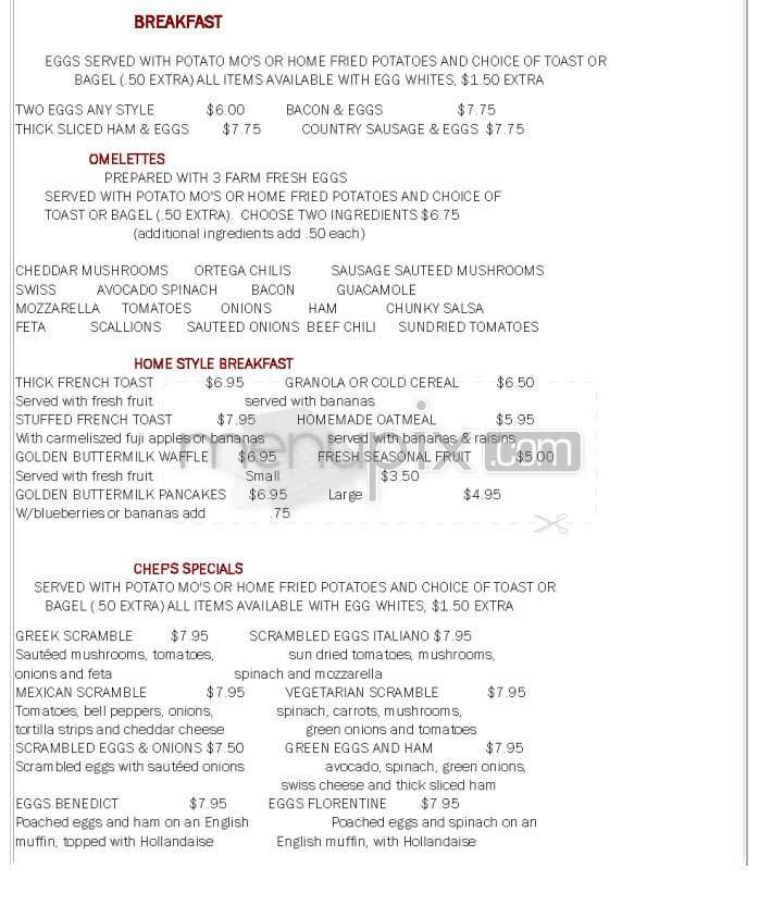 Mo's - Burbank, CA menu_pic